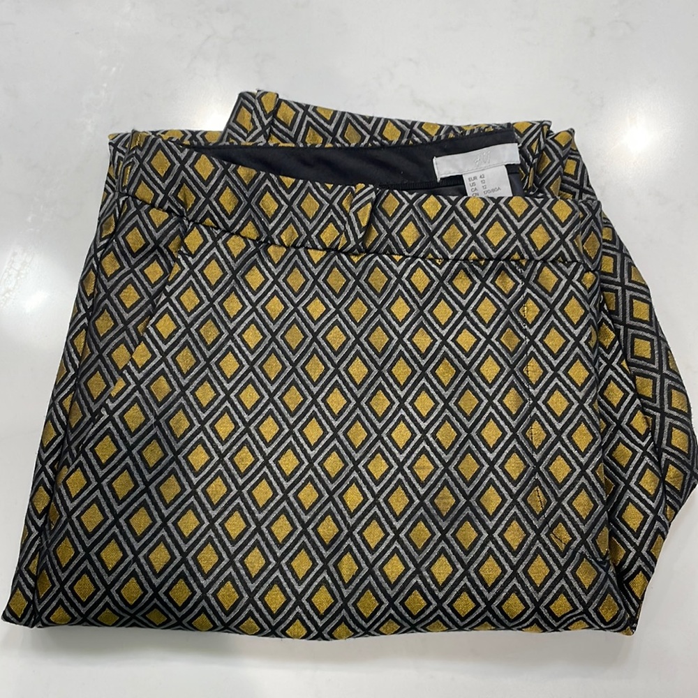 H&M Women’s Trousers with Geometric Pattern